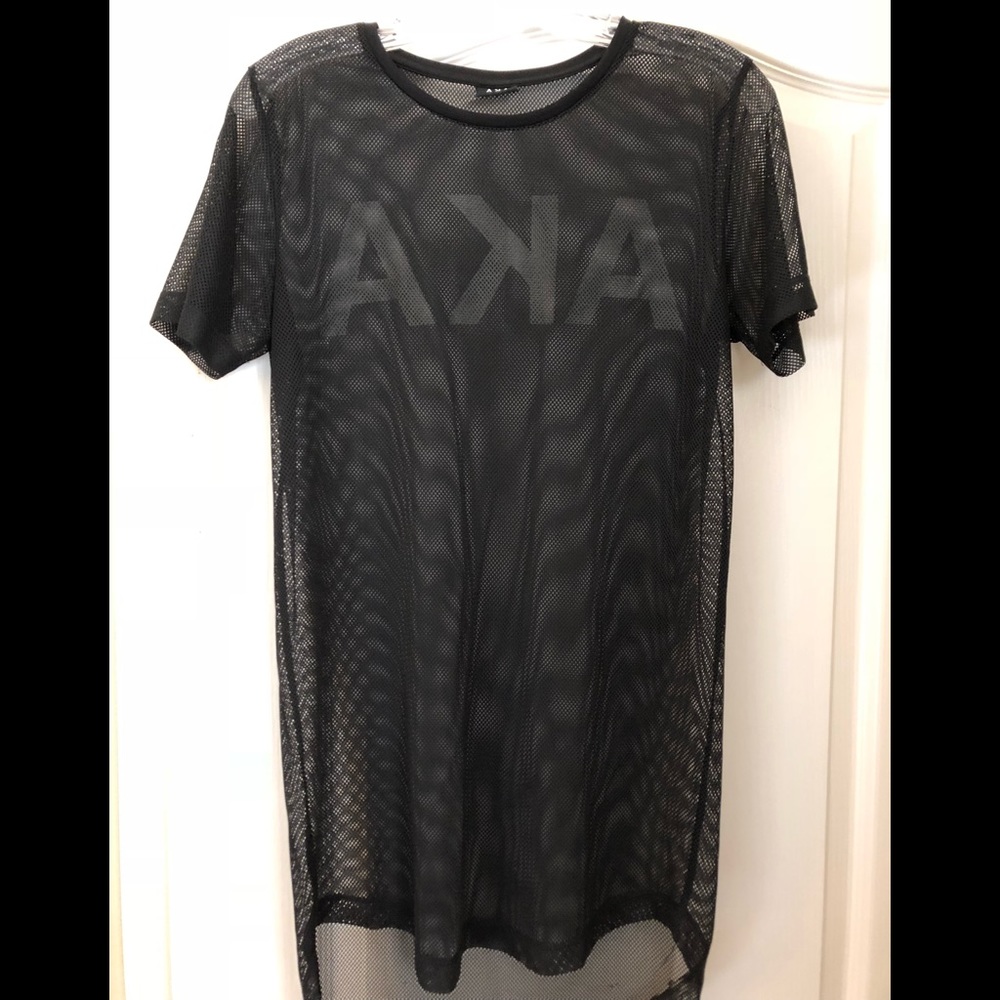 AKA Boutique brand mesh sheer sporty sexy top